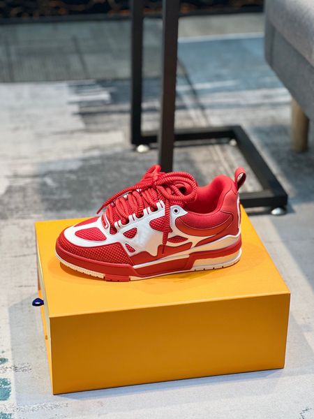 Designer Skate Sneaker Virgil Casual Shoes Calfskin Leather Abloh Black White Green Red Blue Leather Overlays, A (1)
Designer Skate Sneaker Virgil Casual Shoes Calfskin Leather Abloh Black White Green Red Blue Leather Overlays, A (1)