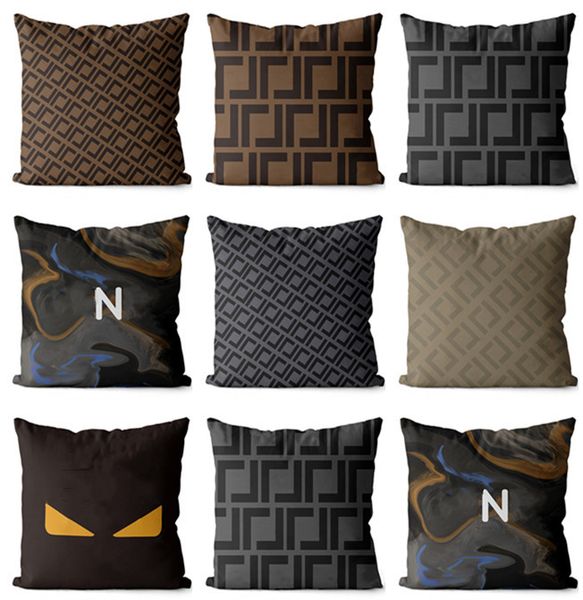 Designer Brown grey Throw Classic Letter Printed Home Cover Minimalist Sofa Decoration Cushion 45 * 45cm Pillow Core Detachable
Designer Brown grey Throw Classic Letter Printed Home Cover Minimalist Sofa Decoration Cushion 45 * 45cm Pillow Core Detachable