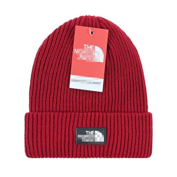 

Top Selling Mens beanie hat designer beanies men womens cap skull caps Spring fall winter hats fashion street Active casual cappello unisex f3, Red