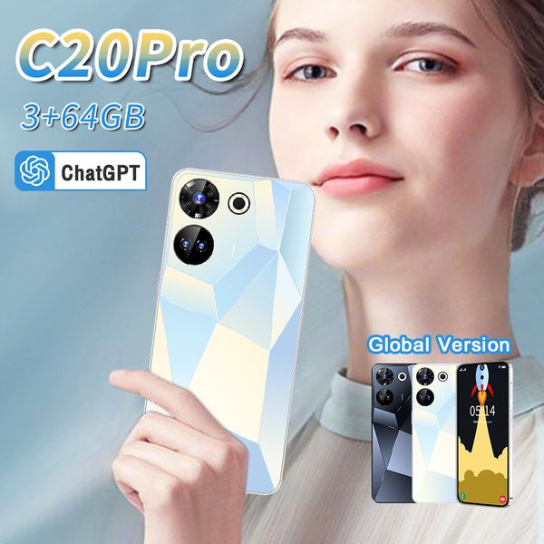 6.53 Full inch Touch Screen C20pro 5G Cell Phones 4G Mobile Phones Original Facial Unlocked Octa Core Smartphone mobile phone, Blue
6.53 Full inch Touch Screen C20pro 5G Cell Phones 4G Mobile Phones Original Facial Unlocked Octa Core Smartphone mobile phone, Blue