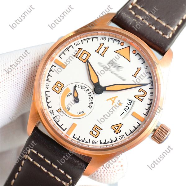 Wristwatches Designer watches high quality mens watch (Ic) design Automatic Machinery Machine 2824 316 precision steel vacuum plating cow-leather Sapphire surface, Cooper color case brown dial
Wristwatches Designer watches high quality mens watch (Ic) design Automatic Machinery Machine 2824 316 precision steel vacuum plating cow-leather Sapphire surface, Cooper color case brown dial