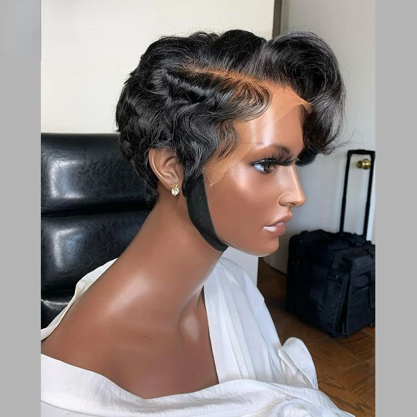 100% Malaysian Pixie Cut Frontal Wig 13X4 150 Density Remy Short Bob Straight Transparent Lace Human Hair Wigs, Natural color
100% Malaysian Pixie Cut Frontal Wig 13X4 150 Density Remy Short Bob Straight Transparent Lace Human Hair Wigs, Natural color