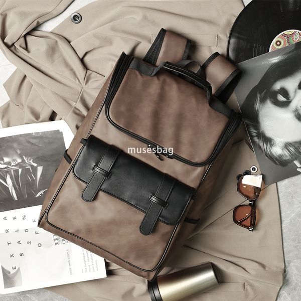 New retro backpack Korean version men's bag casual backpack fashionable backpack student backpack factory wholesale, Black
New retro backpack Korean version men's bag casual backpack fashionable backpack student backpack factory wholesale, Black