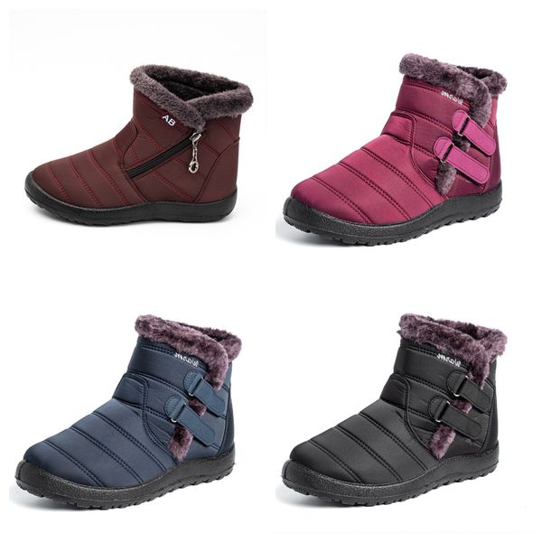 Snow Boots Cotton shoes waterproof Thickened anti cold velvet plus size women Winter slip on Ankle Boots non-slip size 35-44 black burgundy
Snow Boots Cotton shoes waterproof Thickened anti cold velvet plus size women Winter slip on Ankle Boots non-slip size 35-44 black burgundy