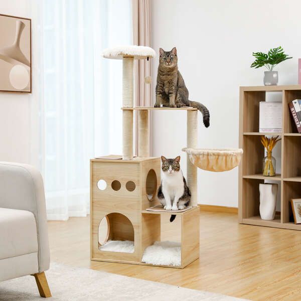 A urious unique bed with 3 comfortable beds top lying bed, 1 spacious hammock, sisal cat scratch post, and interactive toy hang ball (banned Shein, unable to, Beige
A urious unique bed with 3 comfortable beds top lying bed, 1 spacious hammock, sisal cat scratch post, and interactive toy hang ball (banned Shein, unable to, Beige