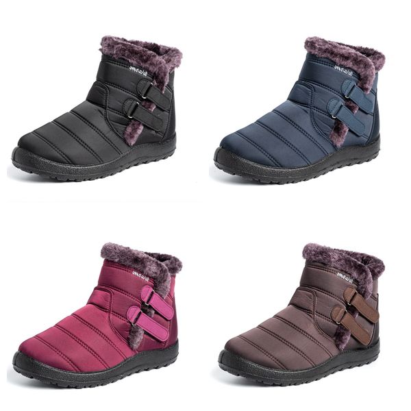 Snow Boots Cotton shoes waterproof Thickened anti cold velvet plus size womens Winter slip on Ankle Boots non-slip Burgundy blue
Snow Boots Cotton shoes waterproof Thickened anti cold velvet plus size womens Winter slip on Ankle Boots non-slip Burgundy blue