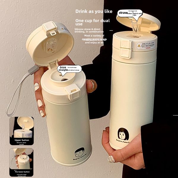 Minimalist straw high aesthetic value dual drink stainless steel portable coffee water ins set insulated cup with male and female students bz016, 450ml insulated cup for girls
Minimalist straw high aesthetic value dual drink stainless steel portable coffee water ins set insulated cup with male and female students bz016, 450ml insulated cup for girls