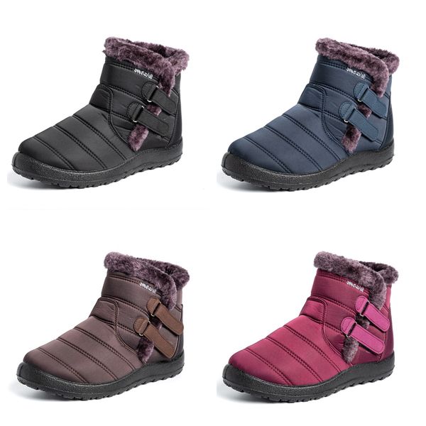 Snow Boots Cotton shoes waterproof Thickened anti cold velvet plus size womens Winter slip on Ankle Boots non-slip Burgundy black blue
Snow Boots Cotton shoes waterproof Thickened anti cold velvet plus size womens Winter slip on Ankle Boots non-slip Burgundy black blue