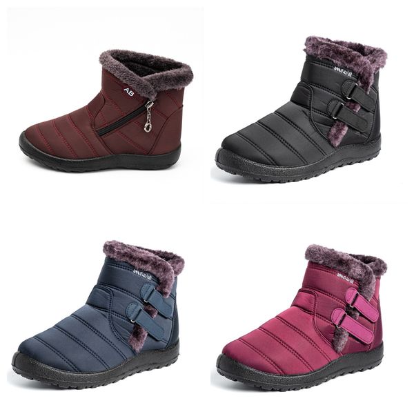Snow Boots Cotton shoes waterproof Thickened anti cold velvet plus size women Winter slip on Ankle Boots non-slip size 35-44 black red, Blue
Snow Boots Cotton shoes waterproof Thickened anti cold velvet plus size women Winter slip on Ankle Boots non-slip size 35-44 black red, Blue