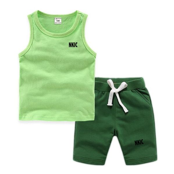 Fashion Brand Clothing Sets Summer Sleeveless 100% Cotton Vest Shorts Kids Tracksuit Thin Breathable Children's Sports Sets Boys 2-13 Years, Red 1
Fashion Brand Clothing Sets Summer Sleeveless 100% Cotton Vest Shorts Kids Tracksuit Thin Breathable Children's Sports Sets Boys 2-13 Years, Red 1