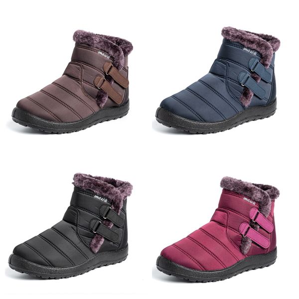 FREE SHIPPING Snow Boots Cotton shoes waterproof Thickened anti cold velvet plus size women Winter slip on Ankle Boots non-slip burgundy red, Black
FREE SHIPPING Snow Boots Cotton shoes waterproof Thickened anti cold velvet plus size women Winter slip on Ankle Boots non-slip burgundy red, Black