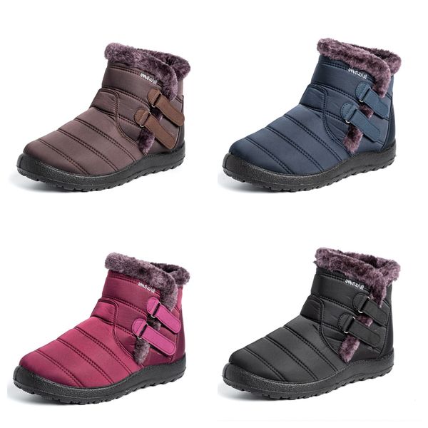 Snow Boots Cotton shoes waterproof Thickened anti cold velvet plus size women Winter slip on Ankle Boots non-slip size 35-44, Black
Snow Boots Cotton shoes waterproof Thickened anti cold velvet plus size women Winter slip on Ankle Boots non-slip size 35-44, Black