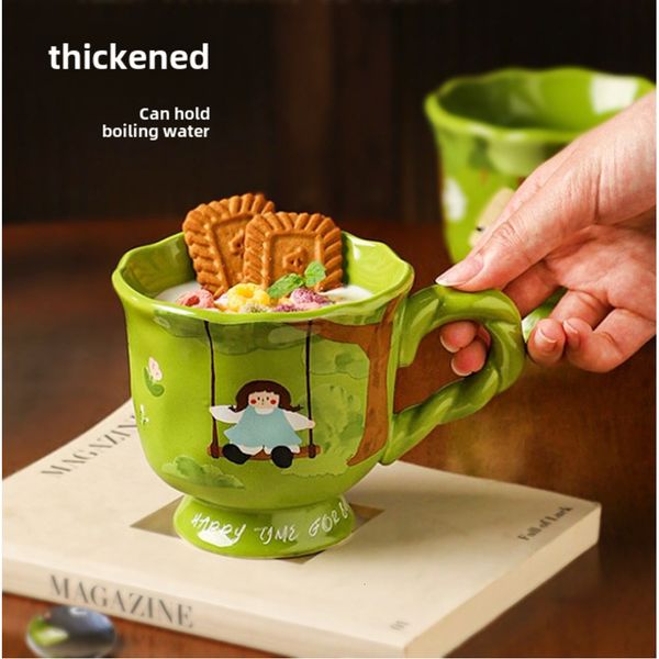 Summer Cute Makeup Small Female Water High Beauty Household Office Ceramic Exquisite Breakfast Cup bz011, Swing girl ceramic cup 360ml
Summer Cute Makeup Small Female Water High Beauty Household Office Ceramic Exquisite Breakfast Cup bz011, Swing girl ceramic cup 360ml