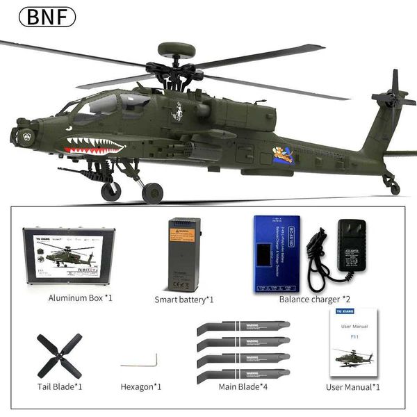 Electric/RC Yuxiang Apache Armed Helicopter 3d Inverted 6 Navigation Model Simulation Remote Controlled Aircraft Toy GiftL2483, Champagne 
Electric/RC Yuxiang Apache Armed Helicopter 3d Inverted 6 Navigation Model Simulation Remote Controlled Aircraft Toy GiftL2483, Champagne