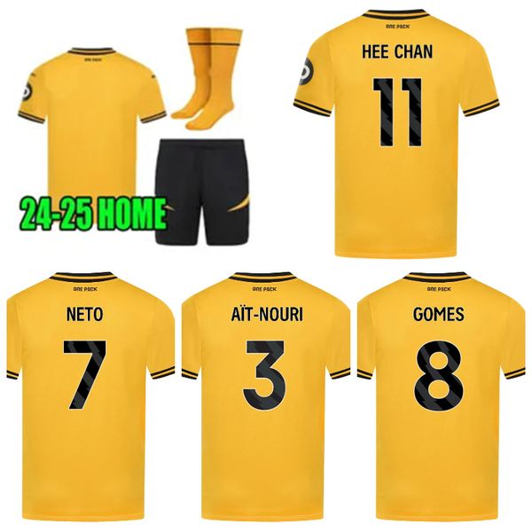 Wolves 24 25 S-4XL Soccer Jerseys SARABIA wolve jersey LARSEN RAUL MATHEUS NETO NEVES TRAORE Wolve rhampton 24 25 Football Shirt Men Kit Kids uniform, White
Wolves 24 25 S-4XL Soccer Jerseys SARABIA wolve jersey LARSEN RAUL MATHEUS NETO NEVES TRAORE Wolve rhampton 24 25 Football Shirt Men Kit Kids uniform, White