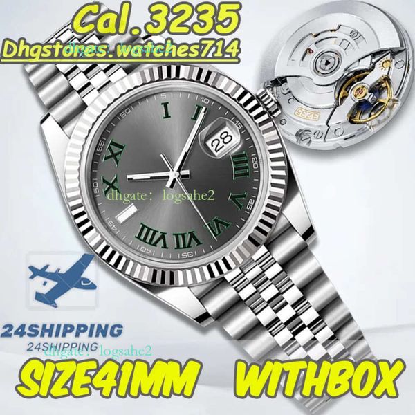 Mens Designer Super Quality Top Date just 126344 Clean Factory Cal.3235 Movement Mechanical Watch Classic green Roman numerals 904L Sapphire With Box, Date just-2
Mens Designer Super Quality Top Date just 126344 Clean Factory Cal.3235 Movement Mechanical Watch Classic green Roman numerals 904L Sapphire With Box, Date just-2