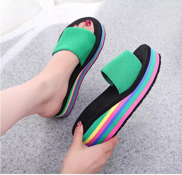 Fashion Women's Summer rubber Hoof Heels Slippers Multi colored flip flops White Green Beige Indoor non slip bathroom slippers Beach sandals Size 36-41, Pink
Fashion Women's Summer rubber Hoof Heels Slippers Multi colored flip flops White Green Beige Indoor non slip bathroom slippers Beach sandals Size 36-41, Pink
