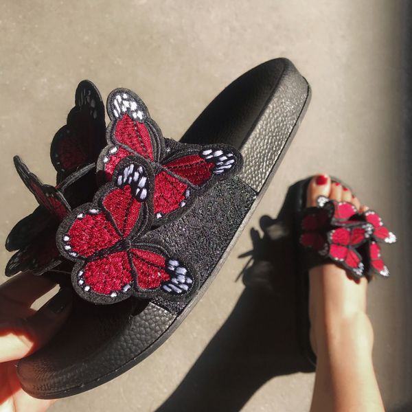 Fashion shoes Women's rubber Butterfly flower Blue Red decoration flat bottom Slippers pink Indoor sandal Bathroom Pool sandy beach Slippers Size 36-41, Brown
Fashion shoes Women's rubber Butterfly flower Blue Red decoration flat bottom Slippers pink Indoor sandal Bathroom Pool sandy beach Slippers Size 36-41, Brown
