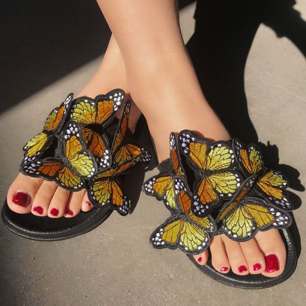 Fashion shoes Women's rubber Butterfly flower Yellow Red decoration flat bottom Slippers pink Indoor sandal Bathroom Pool sandy beach Slippers Size 36-41, Brown
Fashion shoes Women's rubber Butterfly flower Yellow Red decoration flat bottom Slippers pink Indoor sandal Bathroom Pool sandy beach Slippers Size 36-41, Brown