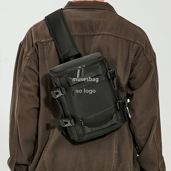 Men's crossbody bag fashion brand Japanese large capacity chest bag men's functional tooling shoulder bag personality riding small backpack, Black
Men's crossbody bag fashion brand Japanese large capacity chest bag men's functional tooling shoulder bag personality riding small backpack, Black