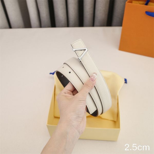 Designer Belt For Women Men Luxury Belts Silver Buckle Reversible Width 2.5 Leather Waistband Brand Ceinture BFD2503051, White
Designer Belt For Women Men Luxury Belts Silver Buckle Reversible Width 2.5 Leather Waistband Brand Ceinture BFD2503051, White