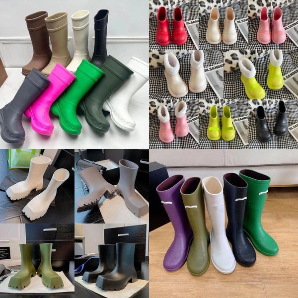 Size 35-43 Crocboots designer wintet Rain boots knee high booties EVA Rubber platform Rainboots fashion shoes brown green bright pink black luxury shoes sneakers, Color#6
Size 35-43 Crocboots designer wintet Rain boots knee high booties EVA Rubber platform Rainboots fashion shoes brown green bright pink black luxury shoes sneakers, Color#6