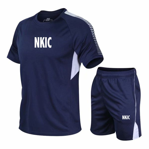 Summer Men's Brand Sets Casual T-Shirt And Shorts Set Male Sports Suit letter printed Tracksuit breathable jogging sportswear 2-piece set, White 1
Summer Men's Brand Sets Casual T-Shirt And Shorts Set Male Sports Suit letter printed Tracksuit breathable jogging sportswear 2-piece set, White 1