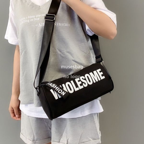 New Oxford cloth cylinder crossbody bag trend printed letter single shoulder women's bag fashion small bag, Black
New Oxford cloth cylinder crossbody bag trend printed letter single shoulder women's bag fashion small bag, Black