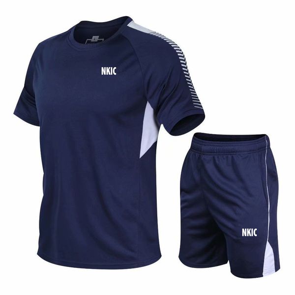 Fashion Trend Men's summer short-sleeved T-shirt set men's casual Brand sports fitness running shorts two-piece set Plus Size -5XL, White
Fashion Trend Men's summer short-sleeved T-shirt set men's casual Brand sports fitness running shorts two-piece set Plus Size -5XL, White