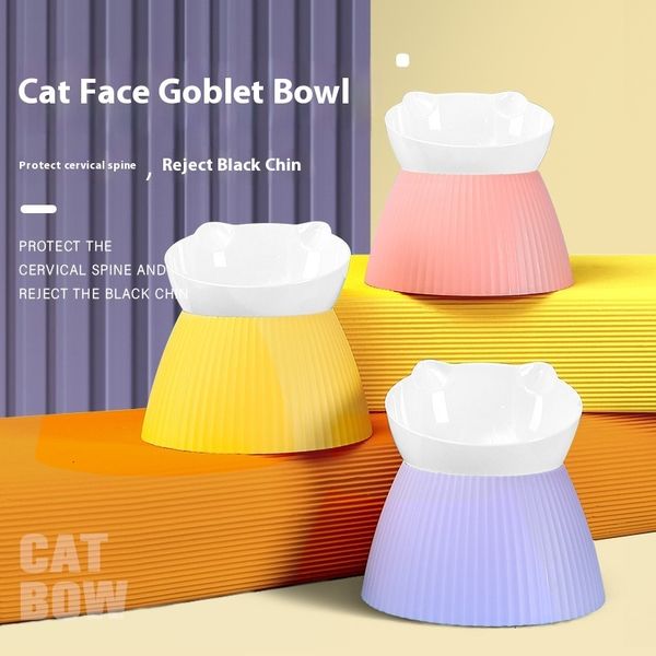 New bowl with high feet, slanted mouth, tilted neck, knock and anti slip dog cat food bowl, pet supplies
New bowl with high feet, slanted mouth, tilted neck, knock and anti slip dog cat food bowl, pet supplies