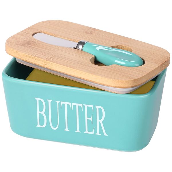 Tabletop with lid, yellow oil pan large butter pan ceramic butter holder with knife and high-quality silicone seal Elegant Yellow
Tabletop with lid, yellow oil pan large butter pan ceramic butter holder with knife and high-quality silicone seal Elegant Yellow