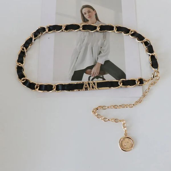 Designer Chains Belts Luxury Leather Metal Womens Gold Waist Chain Pendant Waistband Dress Cinch Casual Skirt Girdle Accessories, Silver
Designer Chains Belts Luxury Leather Metal Womens Gold Waist Chain Pendant Waistband Dress Cinch Casual Skirt Girdle Accessories, Silver