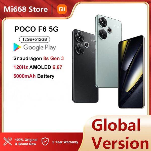 Global Version Xiaomi POCO F6 256GB/512GB Smartphone Snapdragon8s Gen 3 1.5K CrystalRes AMOLED 90W Turbo Charging 5000mAh 50MP camera with OIS
Global Version Xiaomi POCO F6 256GB/512GB Smartphone Snapdragon8s Gen 3 1.5K CrystalRes AMOLED 90W Turbo Charging 5000mAh 50MP camera with OIS