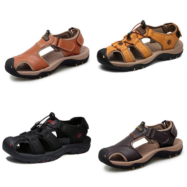 Fashion men's Summer rubber bottom Cool and comfortable Brown yellow green yellow sandals Outdoor sports beach sandals Size 38-48, Red
Fashion men's Summer rubber bottom Cool and comfortable Brown yellow green yellow sandals Outdoor sports beach sandals Size 38-48, Red