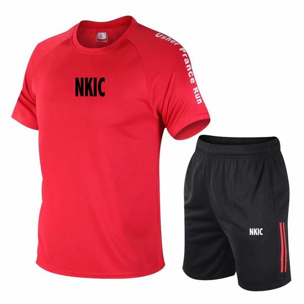 Summer Running Training Fitness Set Men's Fashion Brand Printed Red T-shirt Shorts Casual Elastic Mesh Breathable Two-piece Set -5XL, White
Summer Running Training Fitness Set Men's Fashion Brand Printed Red T-shirt Shorts Casual Elastic Mesh Breathable Two-piece Set -5XL, White
