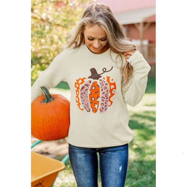 Halloween pumpkin print long sleeved top for women's casual hooded sweatshirt, Ee3257 khaki
Halloween pumpkin print long sleeved top for women's casual hooded sweatshirt, Ee3257 khaki