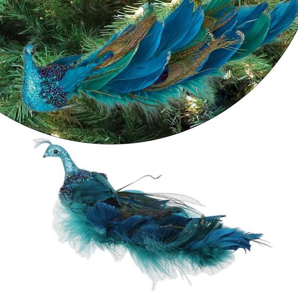 Simulated Blue Pea Natural Feather Glittery 27*8*9cm Metal Clip For Christmas Tree Decorations Home Party Kids Decor Gifts Y240808
Simulated Blue Pea Natural Feather Glittery 27*8*9cm Metal Clip For Christmas Tree Decorations Home Party Kids Decor Gifts Y240808