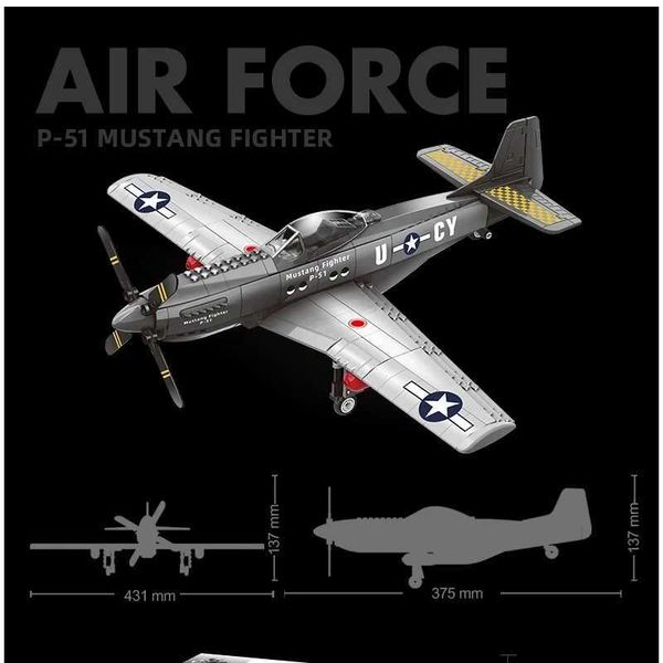 Force Air Reconnaissance Airplane Model Medium Transport Toy Building Block Set Kids plane, Multicolor
Force Air Reconnaissance Airplane Model Medium Transport Toy Building Block Set Kids plane, Multicolor