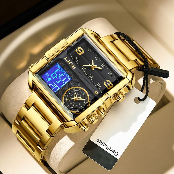 Lige Men's Stainles…