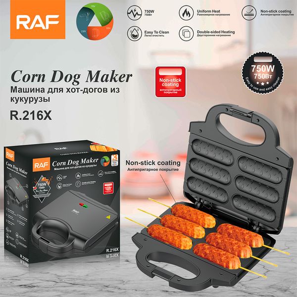 RAF European standard home sausage maker, hot dog maker, breakfast maker, sand maker, waffle maker, multifunctional R.216
RAF European standard home sausage maker, hot dog maker, breakfast maker, sand maker, waffle maker, multifunctional R.216