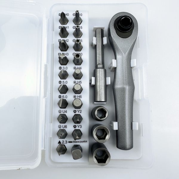 25 IN1 Professional 1/4'' Ratchet Screwdriver Bit Set Household Multi-functional Hardware Tools Repair Spanner
25 IN1 Professional 1/4'' Ratchet Screwdriver Bit Set Household Multi-functional Hardware Tools Repair Spanner