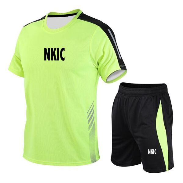 Summer Men's Brand Clothing short-sleeved T-shirt five-point shorts 2-piece set tracksuit fashion jogging casual Men's sets Plus Size -5XL, Dark grey 2
Summer Men's Brand Clothing short-sleeved T-shirt five-point shorts 2-piece set tracksuit fashion jogging casual Men's sets Plus Size -5XL, Dark grey 2