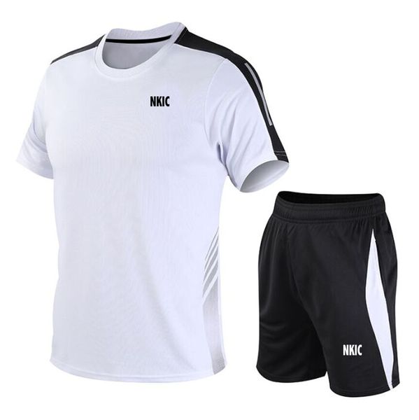 Men's Sets Summer Suit Two-piece Outfit Activewear T-Shirts Shorts Fashion printed Jogging Brand Clothes Men Short Set, White 1
Men's Sets Summer Suit Two-piece Outfit Activewear T-Shirts Shorts Fashion printed Jogging Brand Clothes Men Short Set, White 1