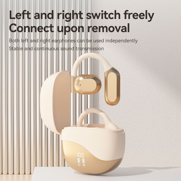 M62 new wireless ear-hook Bluetooth open-air bone conduction long-lasting sports OWS waterproof noise reduction headset, Black
M62 new wireless ear-hook Bluetooth open-air bone conduction long-lasting sports OWS waterproof noise reduction headset, Black