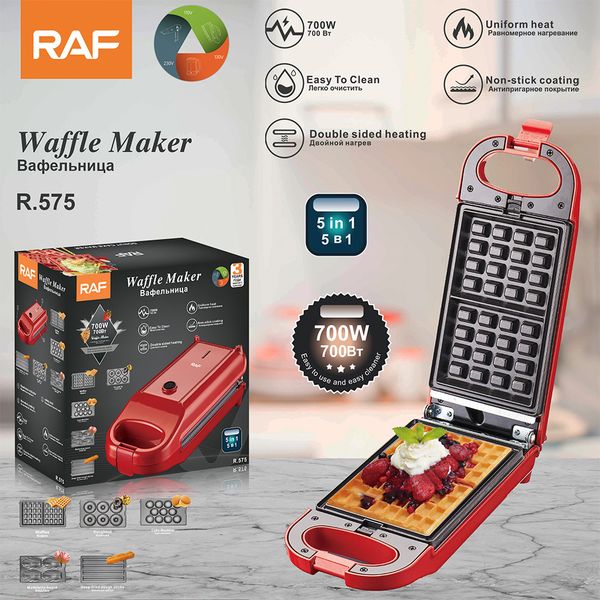 RAF European Standard Household Waffle Cake hine Double sided Heating Sand hine Multi functional Baked Bread Cake R575
RAF European Standard Household Waffle Cake hine Double sided Heating Sand hine Multi functional Baked Bread Cake R575