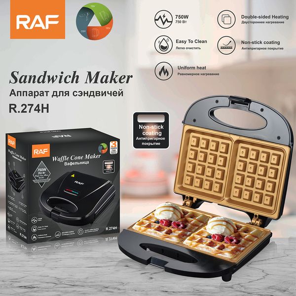 RAF Home Double sided Heating Sand hine Multi functional Baked Bread Waffles Breakfast hine European Standard
RAF Home Double sided Heating Sand hine Multi functional Baked Bread Waffles Breakfast hine European Standard
