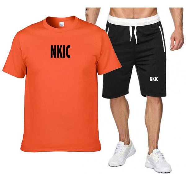 Summer Men's Fitness Brand Tracksuit Men's Casual Sportswear Suit Quick Drying Sports Suit Short Sleeve T-Shirt Shorts 2 Piece Set Plus Size S-2XL, Orange 1
Summer Men's Fitness Brand Tracksuit Men's Casual Sportswear Suit Quick Drying Sports Suit Short Sleeve T-Shirt Shorts 2 Piece Set Plus Size S-2XL, Orange 1