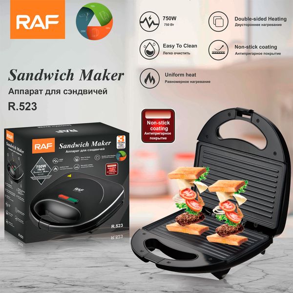 RAF European standard household multifunctional toaster, light breakfast sand hine, double-sided heated steak hine
RAF European standard household multifunctional toaster, light breakfast sand hine, double-sided heated steak hine