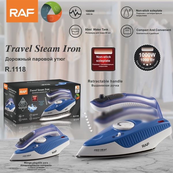 RAF European Standard Folding Household Steam Electric Iron Handheld Mini Electric Iron Small Portable Ironing hine
RAF European Standard Folding Household Steam Electric Iron Handheld Mini Electric Iron Small Portable Ironing hine