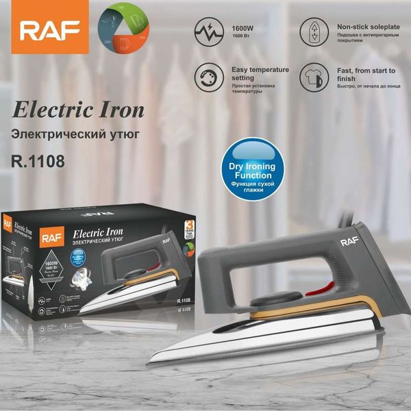 RAF Household Old style Dry Ironing Electric Iron, No Water, No Steam, Hot Drawing, Hot Drawing Diamond Sticking Wood Skin Electric Iron 1108
RAF Household Old style Dry Ironing Electric Iron, No Water, No Steam, Hot Drawing, Hot Drawing Diamond Sticking Wood Skin Electric Iron 1108